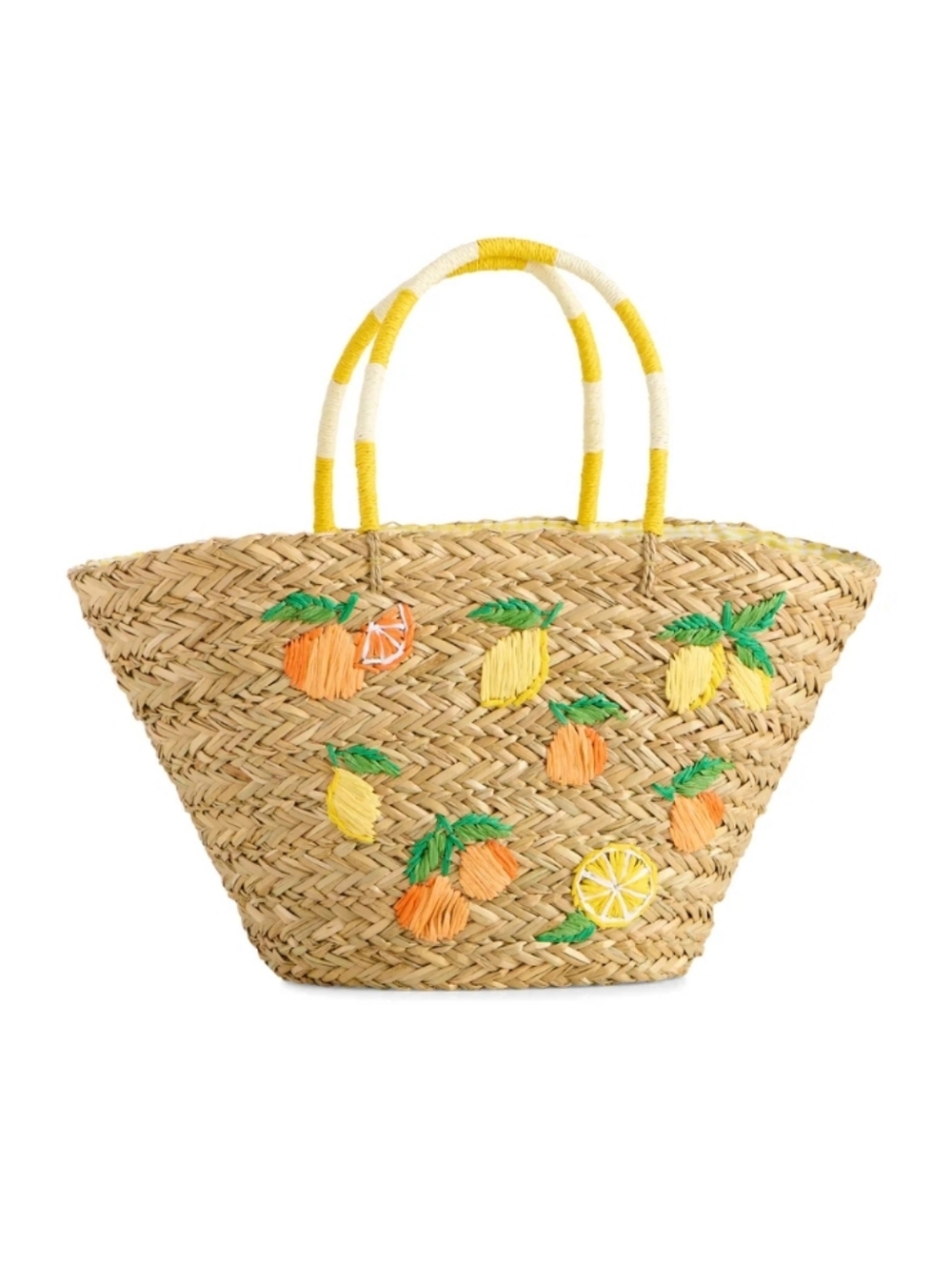 Shiraleah Citrina Straw Tote with Summer Fruit-NWT - Picture 2 of 8